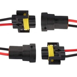 2 Sets H11 H9 H8 880 881 Female & Male Adapter Wiring Harness Sockets for Headlights Fog Lights