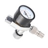 Mini Adjustable Spray Gun Air Regulator With Pressure Gauge Diaphragm