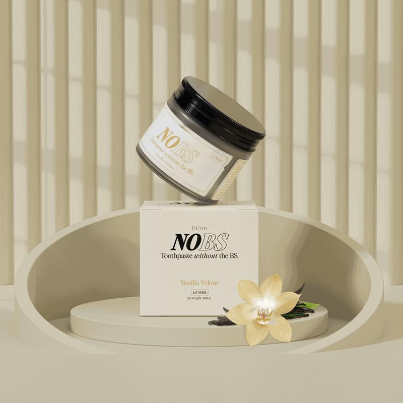 NOBS Toothpaste Tablets – Vanilla Velour Flavor by Better Biöm