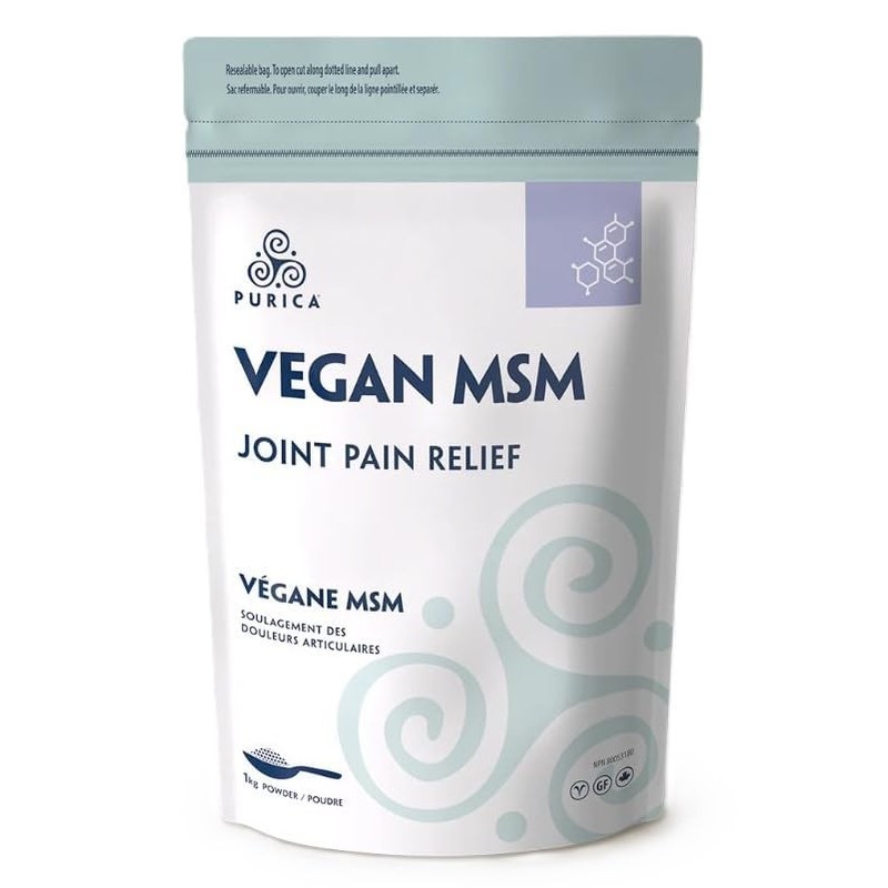 PURICA - MSM Methylsulfonylmethane, 1kg Powder - Helps to Relieve