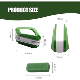 Pack-1 Car Windshield Wiper Regroover, Waterproof ABS Vehicle Windshield Wiper Repair Tool Replacement Part, Portable Cleaning Car Wiper Maintenance Restorer, for Trucks, SUVs, Cars (Green)