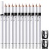 Noerrors 12Pcs White Barber Pencil Set Magic Hairline Pencils for