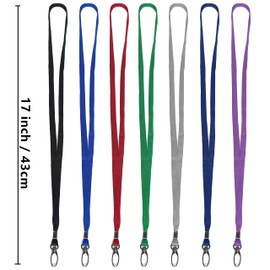 Bird Fiy Green Lanyard 100 Pack Bulk Lanyards for Id Badges Holders Each Lanyard 17 Inch with 360° Swivel Hook
