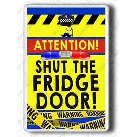Funny Fridge Magnet, Novelty Shut the Fridge Door! Jumbo size Fridge Magnet | UK Seller 9 * 6 cm
