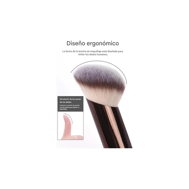 Set 7 Brochas Maquillaje Profesional Alto Nivel Color