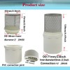 YONYONICE DN50/2 inch Suction Strainers Stainless Steel Filter Cover Connected