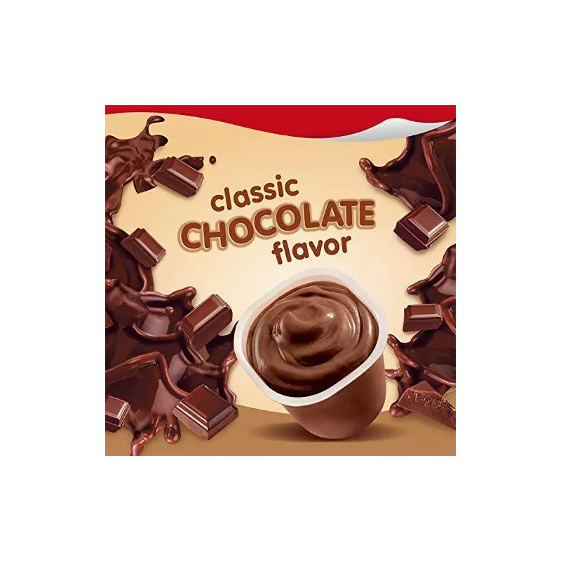 Snack Pack Chocolate Pudding Cups, 4 Count