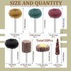 Swpeet 50Pcs Abrasive Sanding Flap Wheel Assortmen Kit, 80 Grit