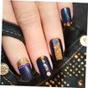 WOONEKY Set of 2 Nail Sequins Glitter Manicure Decorations Raised