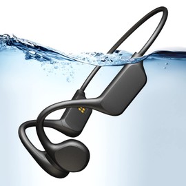 Bone Conduction Headphones Swimming Earphones, IPX8 Waterproof, MP3 Player, 32GB, Bluetooth 5.3, Wireless Open Sports Earphones, Built-in Microphone