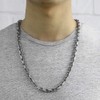Trendsmax Mens Womens Stainless Steel Necklace Cable Rolo Link Chain