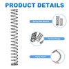sourcing map 20Pcs Compression Spring, 6mm OD, 0.6mm Wire Size,