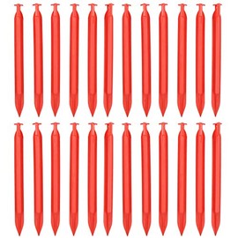 24pc Heavy Duty Plastic Tent Awnings Marquees Pegs For Camping 220mm Long