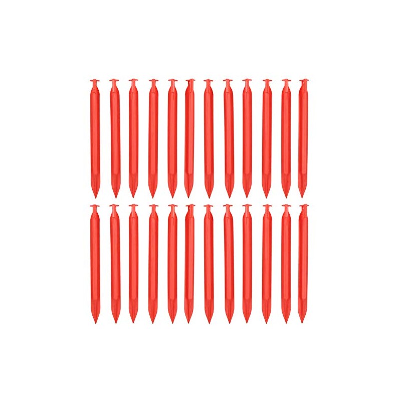 24pc Heavy Duty Plastic Tent Awnings Marquees Pegs For Camping