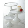 Milk White 6" Glass Cake Stand - By Mosser Glass