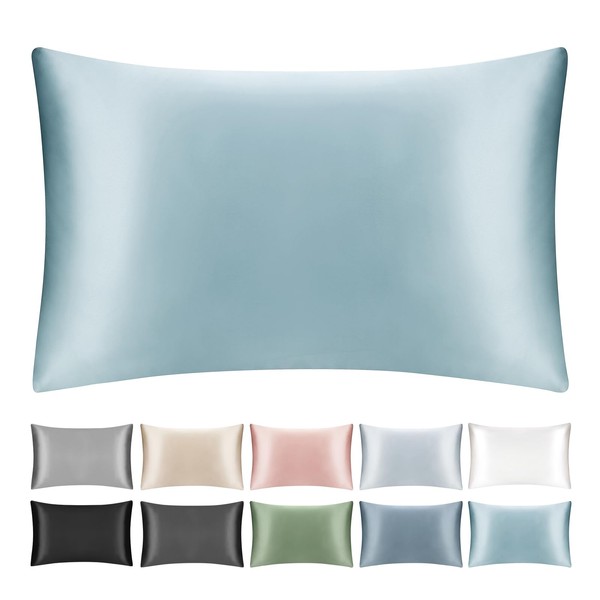 SILKTALE 100% Mulberry Silk Pillowcase with Zipper for Hair and