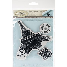 Spellbinders Paris Collage Stamp Set, Synthetic Material, Multicoloured, 20.2 x 13 x 0.5 cm
