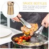 STOBAZA 2Pcs Seasoning Visible Bottles Kitchen Spice Jars Easy to