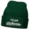 MoonWorks® Men's Beanie with Patch Knitted Hat with Saying Team