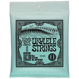 Ernie Ball Concert/Soprano Ball End Nylon Ukulele Strings - Black
