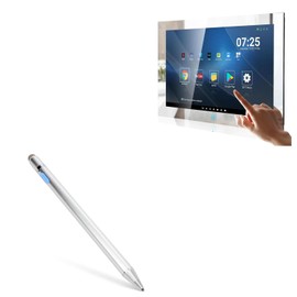BoxWave Stylus Pen Compatible with connker Bathroom Shower Bathtub Smart Touchscreen TV (27 in) - AccuPoint Active Stylus, Electronic Stylus with Ultra Fine Tip - Metallic Silver