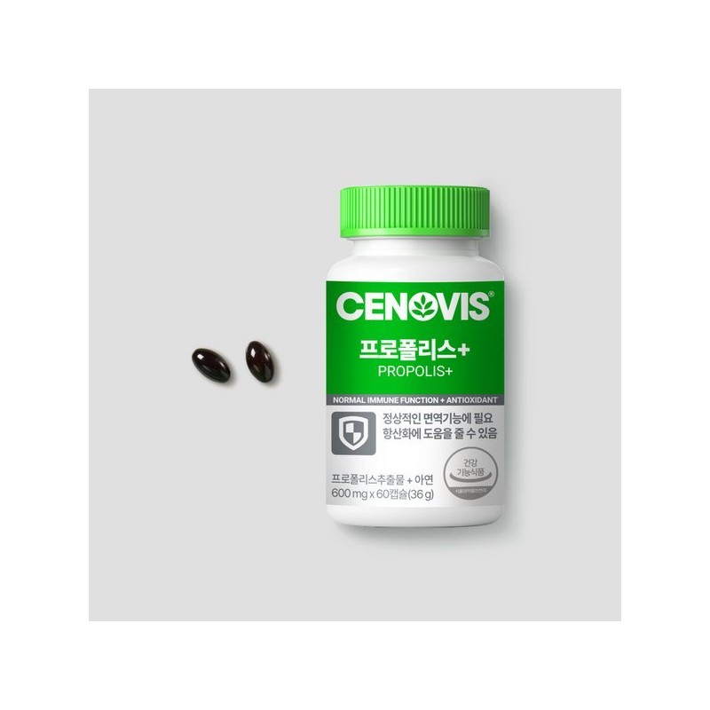 Synovis 프로폴리스+ 아연 60캡슐 3개 180일분 Propolis + Zinc 60