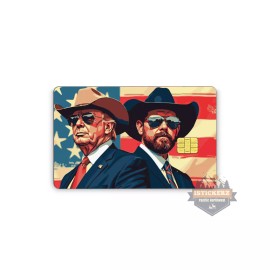 Istickerzpnw Credit Card Sticker Vinyl Skins Trump Vance - Big Chip