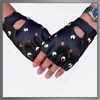 BUZZxSELECTION GB026 Men's Leather Gloves Rock Punk Bike Studs