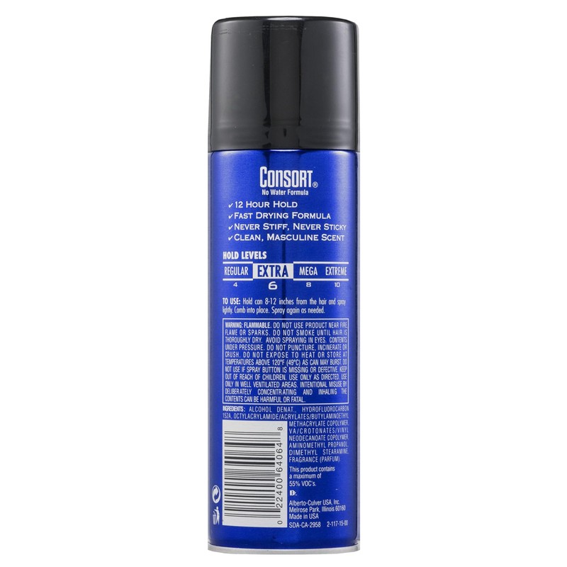Consort For Men Hair Spray, Extra Hold 8.30 oz