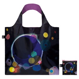 LOQI WK.SC WASSILY KANDINSKY New Several Circles Recycled Bag, Black