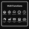 8in Car HUD Display Multifunction GPS Speedometer Fatigue Driving Alarm