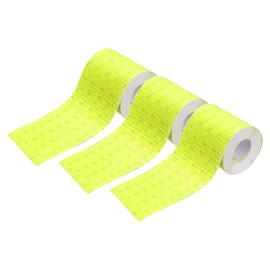 HARFINGTON 3 Rolls Reflective Tape 2" x 118" High Visibility Reflective Adhesive Stickers Outdoor Waterproof for Trailer Trucks Bike Car Motorcycle Helmet Mailbox, Yellow