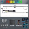 MICTUNING 4Pcs RGB+IC LED Strips Car Underglow Underbody System Neon
