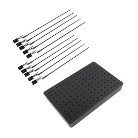 Yesmin Crocodile Clip Set Tool Model Support Base,Equipped with 10 Metal Clip Long Tail Buckle,Suitable for Hobby Modeling,Electronic Welding,Photography and Painting Crafts.