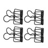 50Pcs Hollow Binder Clips Metal Paper Binder Clips for Documents