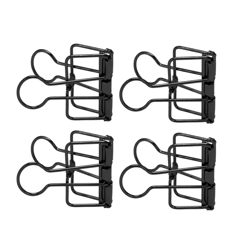 50Pcs Hollow Binder Clips Metal Paper Binder Clips for Documents