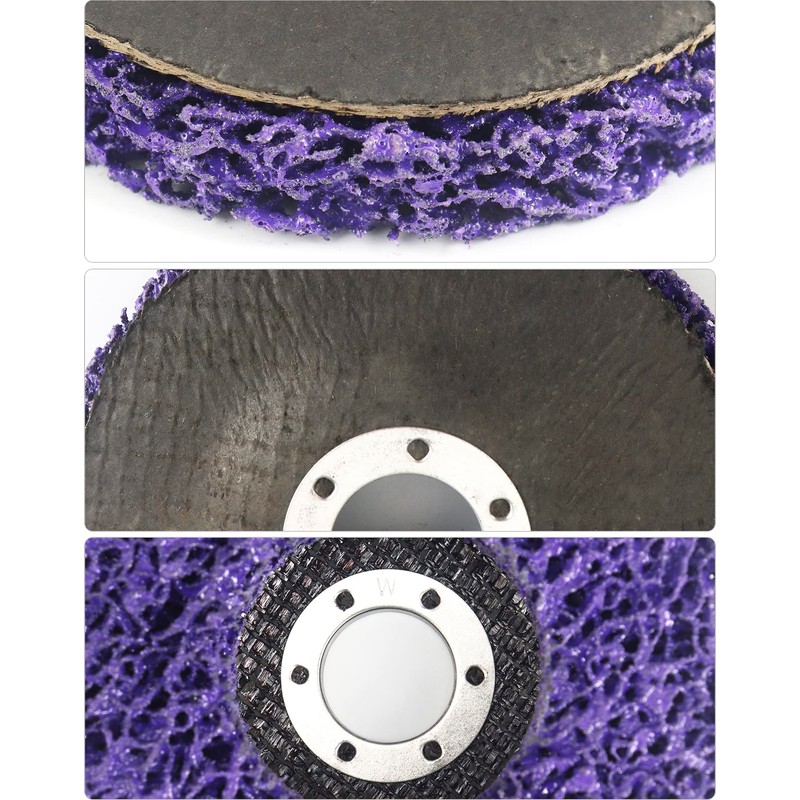 QWORK® 5Pcs Angle Grinder Discs, 4.5Inch/115Mm Discs Stripping Wheel, For
