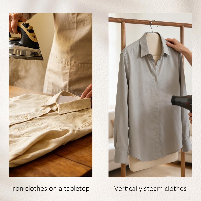 Foldable Steam Board with Ironing Glove 32" x 16" Steamer
