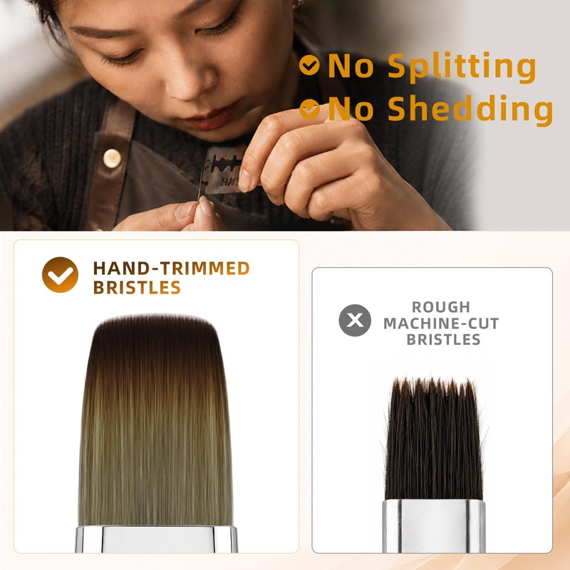 Nail Art Brushes Set 6 Pcs Double-Ended Professional Nail Design