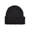Urban Classics Cable Knit Beanie Hat, Black, One Size