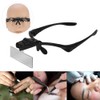 Nikou Lupenbrille Kopflupe, Stirnbandlupe Lupe mit LED-Licht Beleuchtet Juwelier Uhr