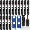 14 Pairs Solar Plugs, selizo IP67 Plug Solar Panel Plug