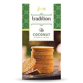 Jans Tradition Baked Crackers, Coconut Flavor, 4.2 oz, Pack of 6