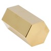 Pen Holder Hex Stainless Steel Gold Electroplating Durable Glossy Corrosion