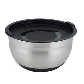 Sato Metal Mixing Bowl with Lid Silver L 4521540259384