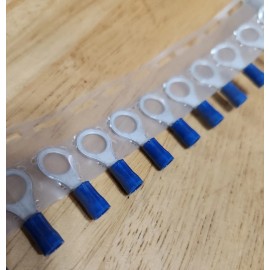 AMP TE 5/16 Stud (50 Pcs) Circular 14-16 AWG Ring Terminals 2-34163-1 Free Shipn