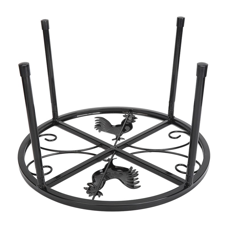 Chicken Feeder Metal Stand Indoor Outdoor Iron Flower Pot Holder