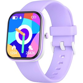 ZONEY Kids Smart Watch for Boys Girls, IP68 Waterproof Kids Fitness Activity Tracker Watch,Heart Rate Sleep Monitor,8 Sport Modes,Pedometers,Calories Counter,Alarm Clock,Kids Gifts (Purple)