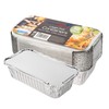 Homeshopa Foil Container With Lids, 100 Pack Large Durable Sturdy