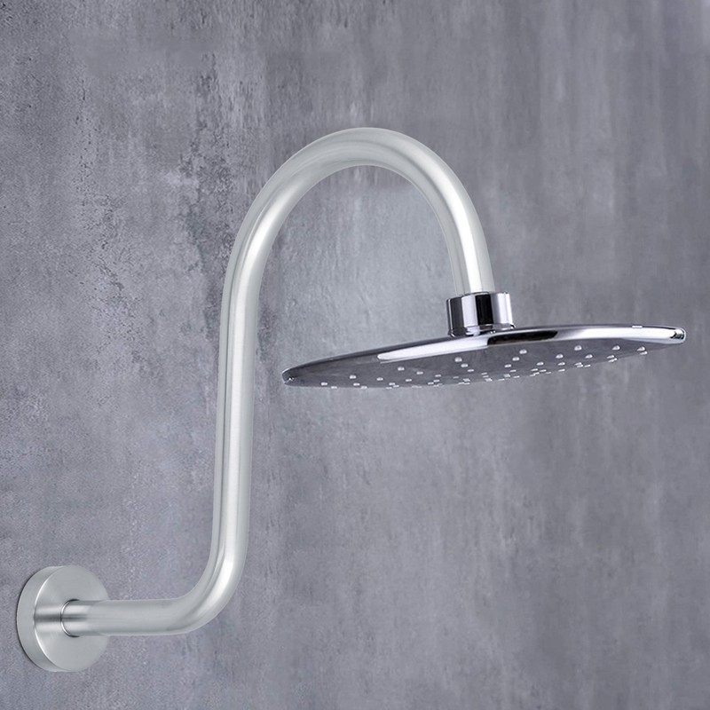 Shower Arm S Shape Gooseneck Stainless Steel Shower Head Extension